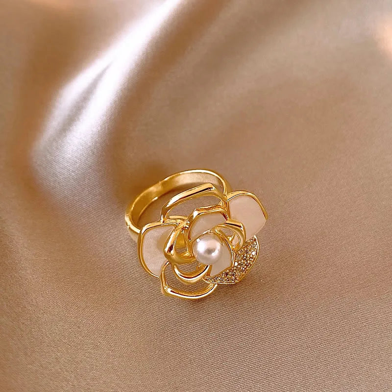 Anél Flor De Pérola