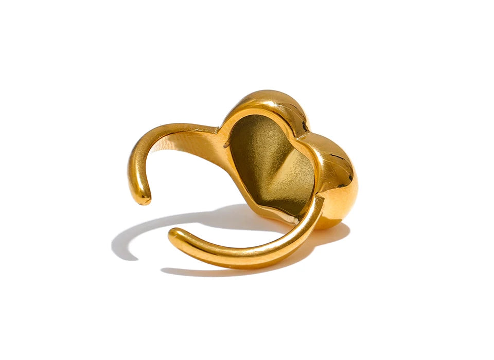 Anél Coraçaõ Dourado