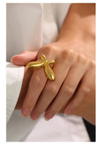 Anél Borboleta Dourada