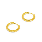 Brincos Mirage Texturizados Banhado a Ouro 18K