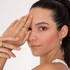 Brincos de Asa de Anjo Banhado a Ouro 18K