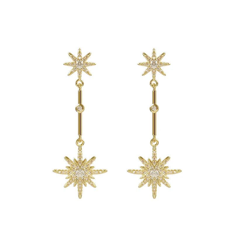 Brinco Estrelas Cravejadas