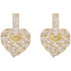 Brinco Coração Pérolado