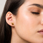 Brincos de Mão Hamsa Banhado a Ouro 18k