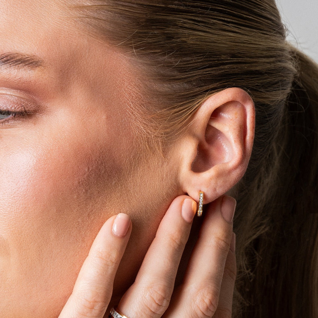 Brinco Mini Argola Banhado em Ouro 18K