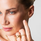 Brincos Rope Banhado a Ouro 18k