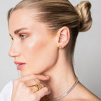 Brincos Rope Banhado a Ouro 18k