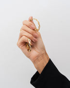 Brinco de Argola Entrelaçada Banhada a Ouro 18K