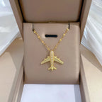 Colar Avião Cravejado