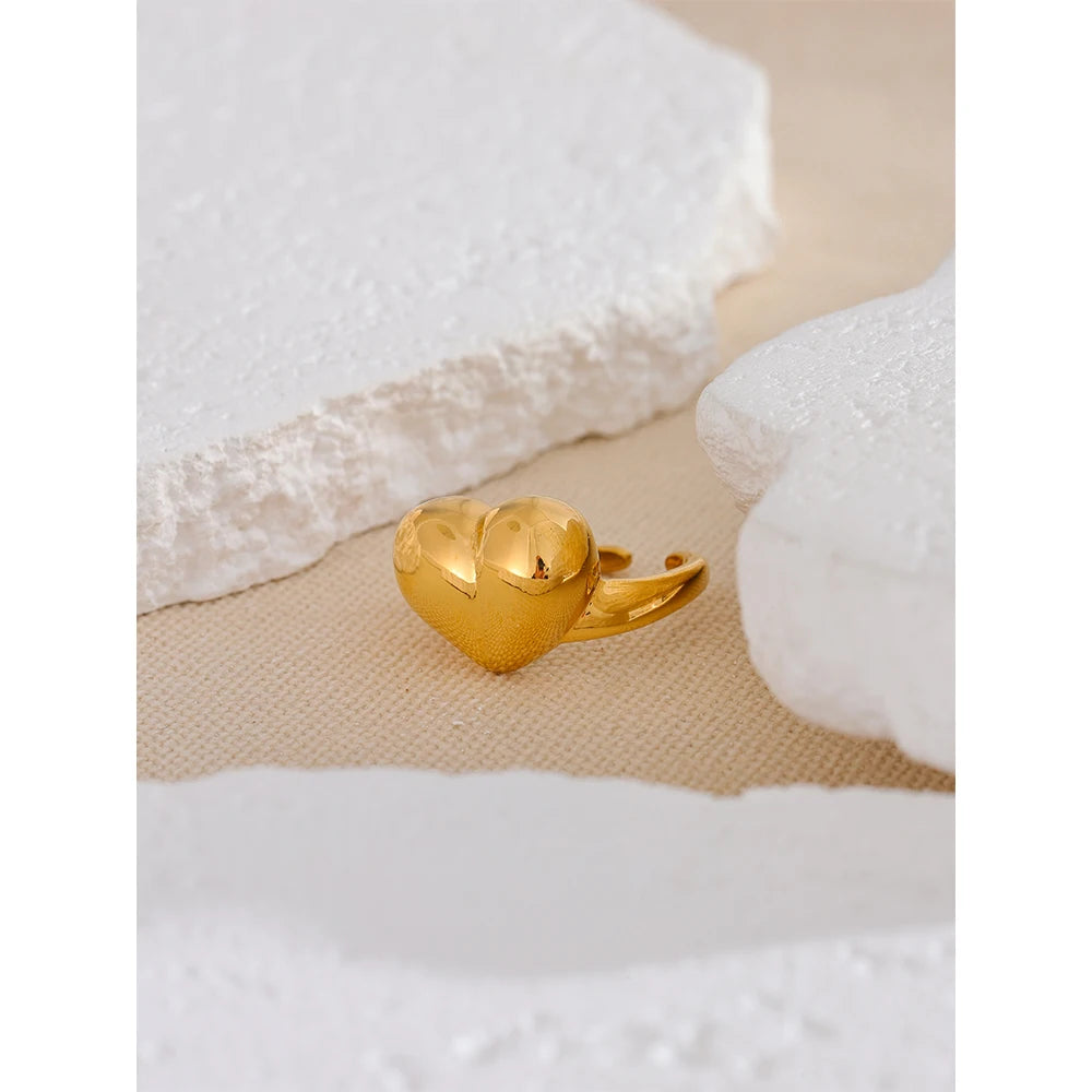 Anél Coraçaõ Dourado