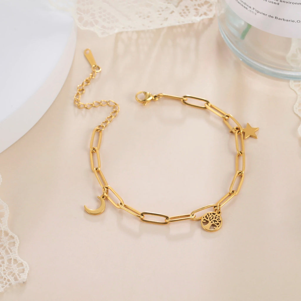 Tornozeleira Estrela e Lua