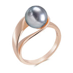 Anéis de Pérola Elegante