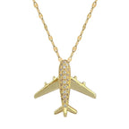 Colar Avião Cravejado