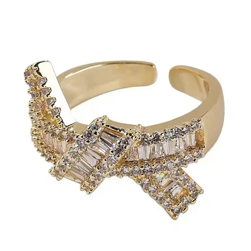 Anél Laço Cravejado