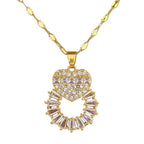 Colar Coração Em Pedras