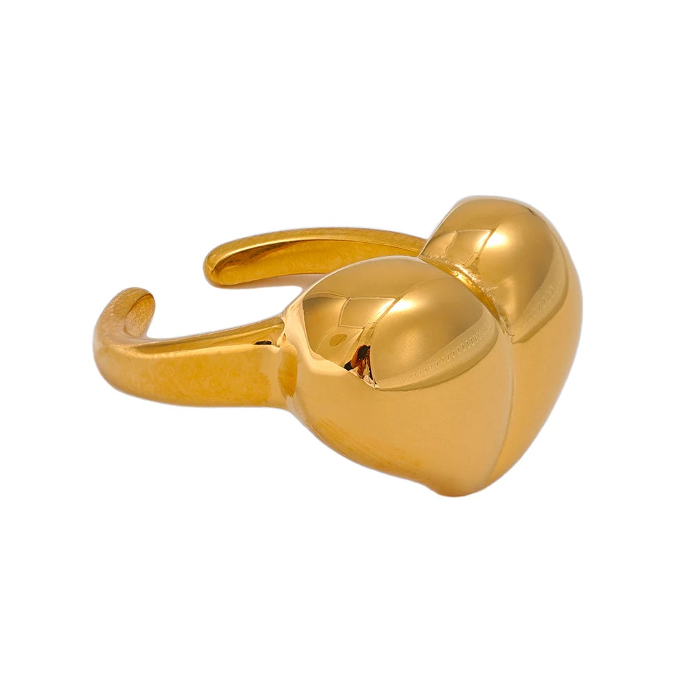 Anél Coraçaõ Dourado