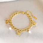 Pulseira Borboleta Ouro 18k