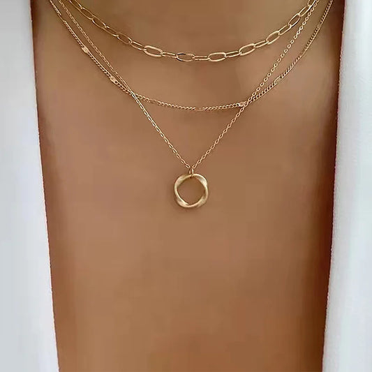 Colar Vintage Em Camadas