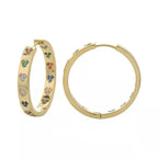 Brinco Pedras Coloridas