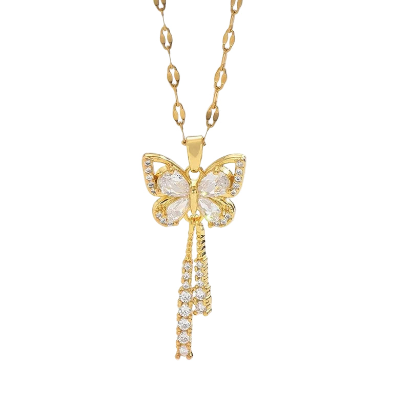 Colar Borboleta Suspensa