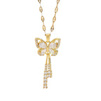 Colar Borboleta Suspensa