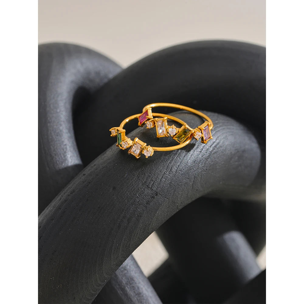 Anel Cristal Elegante