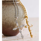 Colar Cruz Zircônia de Luxo