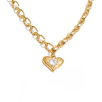 Colar Coração Aurora Dourada