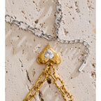 Colar Coração Aurora Dourada