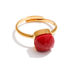 Anel Doce Brilho Quadrado