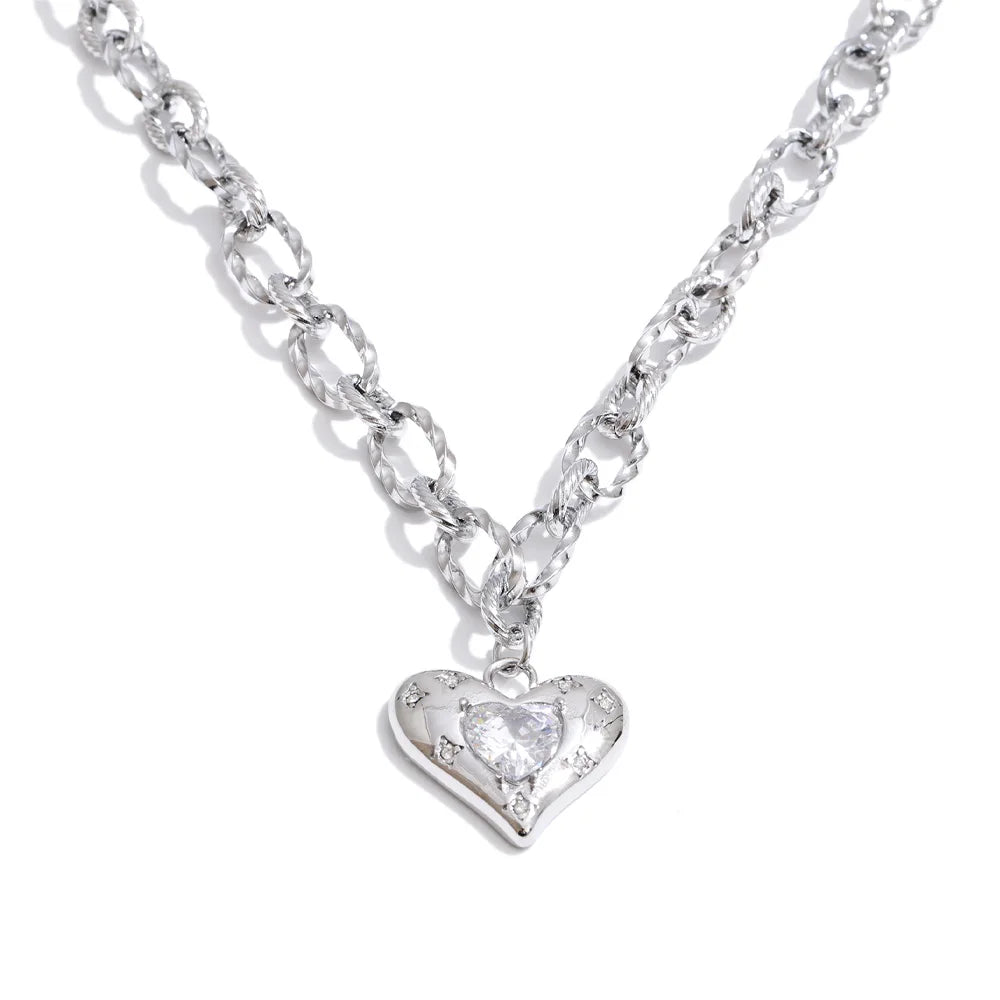 Colar Coração Aurora Dourada