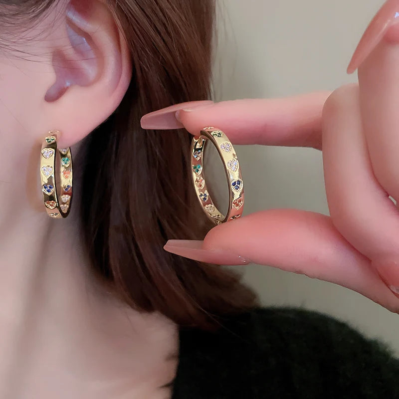 Brinco Pedras Coloridas