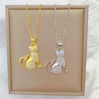 Colar Gato Cravejado