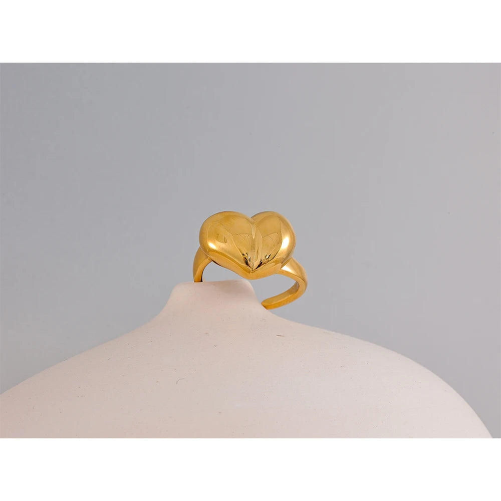 Anél Coraçaõ Dourado