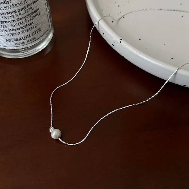 Colar Minimalista De Pérola