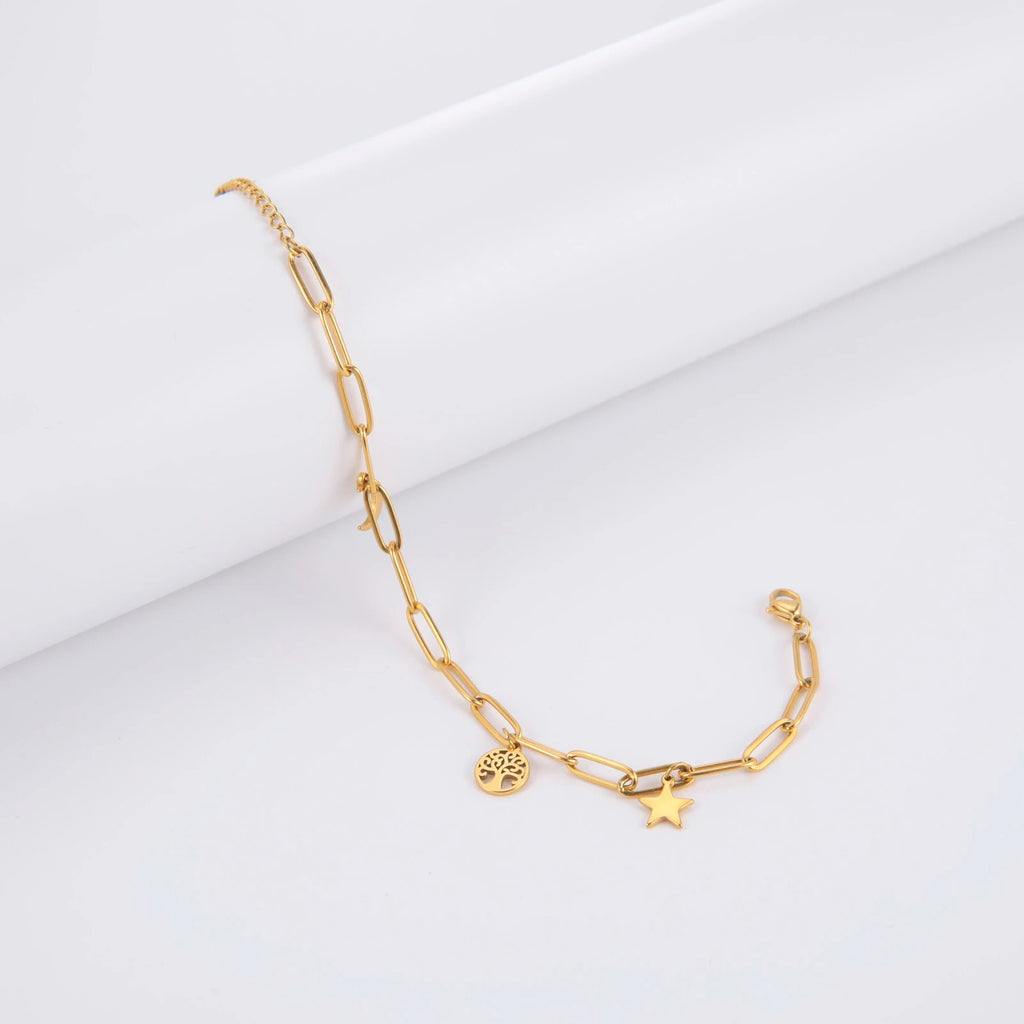 Tornozeleira Estrela e Lua